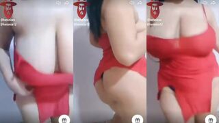 هز البز و الوسط الساخن لاخوها الصغير