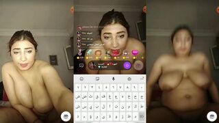 بتقلع هدوها و بزازها الكبير تبان لجمهورها و تسخنهم اكثر
