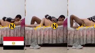 مصري زانق حبيبتة علي السرير و هاريها بوس و دعك و فشخ - سكس مصري