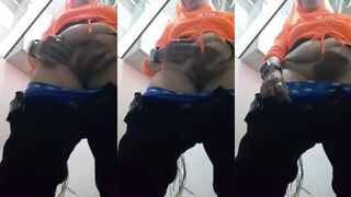 نتايه حيحانه مش قادرة تسيطر على حريق كسها