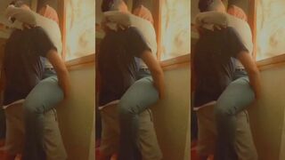 المحجبه تذهب إلى بيت صاحبها و يكيفها جماع